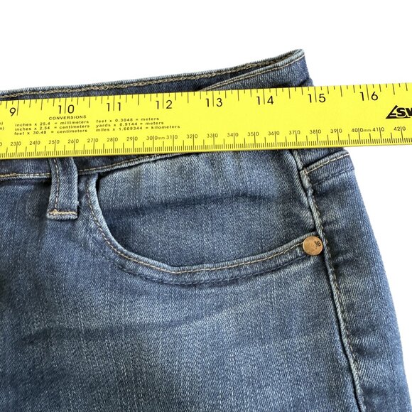 JUDY BLUE  Blue Denim Jeans Trouser Flare Y2K Style Boho 11/300 5 button Fly - Picture 12 of 15